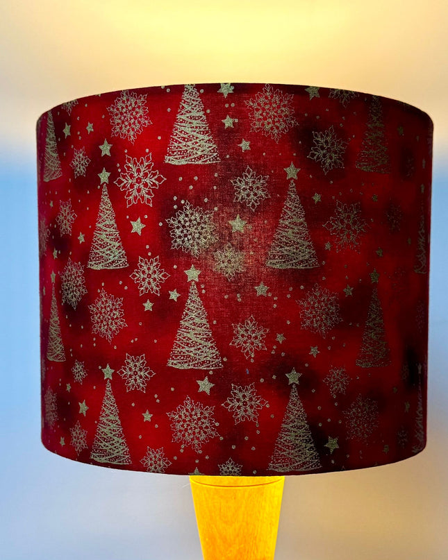 Red Christmas Lampshade 4