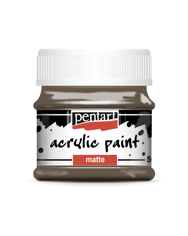 Pentart - Earthy Brown - Acrylic Paint Matte