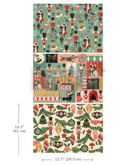Nutcracker Happiness Decoupage Paper