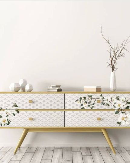 Redesign with Prima White Magnolia small decor transfer