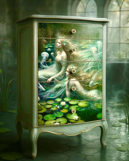 Mint by Michelle Song of the Water Spirits Decoupage Paper