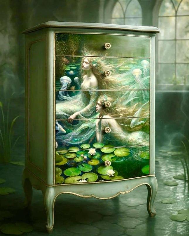 Mint by Michelle Song of the Water Spirits Decoupage Paper