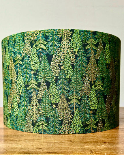 Green Christmas Lampshade 1