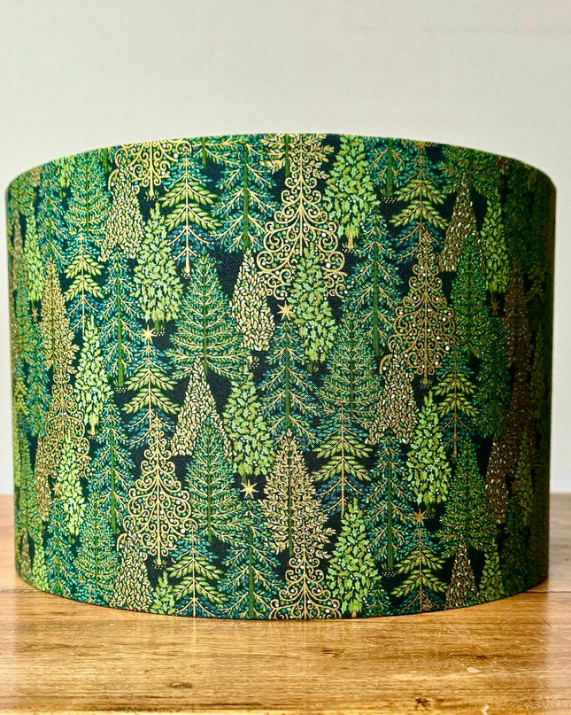 Green Christmas Lampshade 1