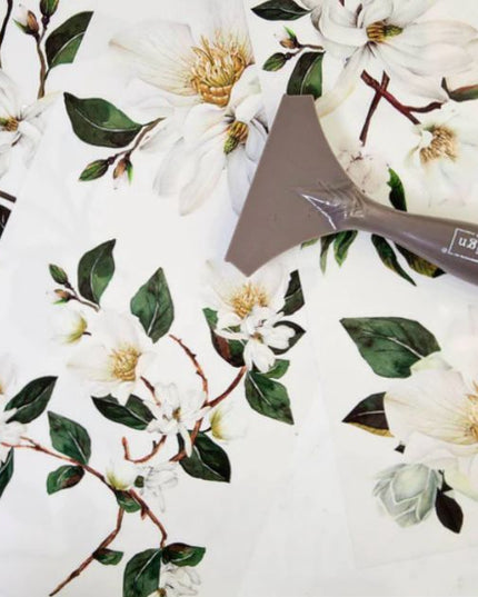 Redesign with Prima White Magnolia small decor transfer