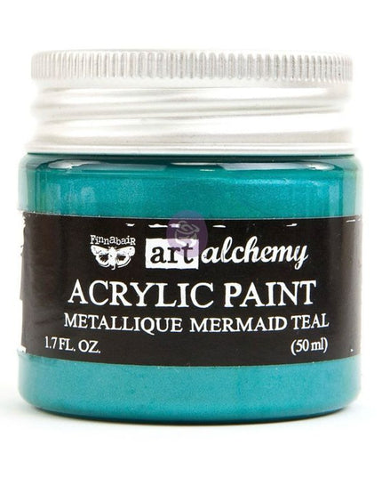 Redesign with Prima Finnabair Metallic Acrylic Paint Mermaid Teal