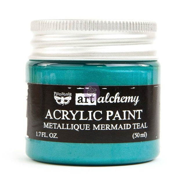 Redesign with Prima Finnabair Metallic Acrylic Paint Mermaid Teal