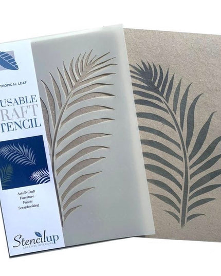 Tropical Leaf Stencil 1