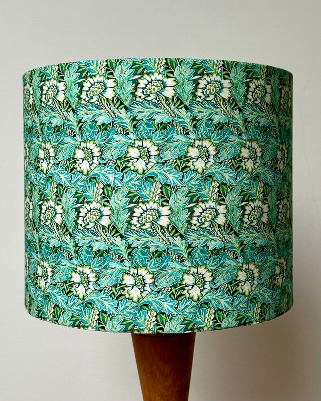 Arts and Crafts Turquoise Green Lampshade