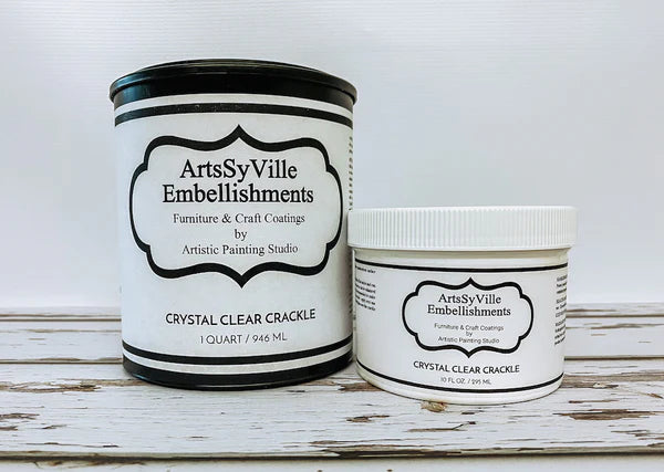 Artsyville Embellishments Crystal Clear Crackle