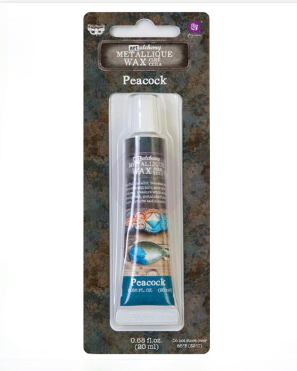 Redesign with Prima Finnabair Art Alchemy Peacock Metallique Wax Paste