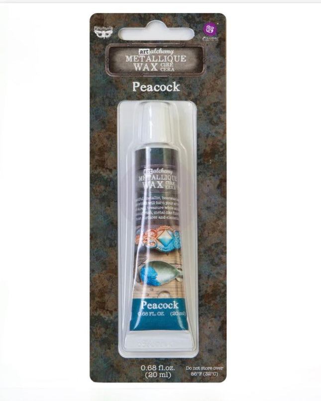 Redesign with Prima Finnabair Art Alchemy Peacock Metallique Wax Paste