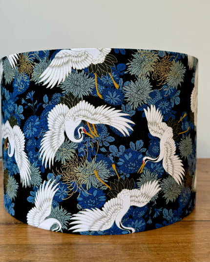 Japanese inspired crane blue 1
