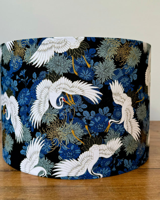 Japanese inspired crane blue 1