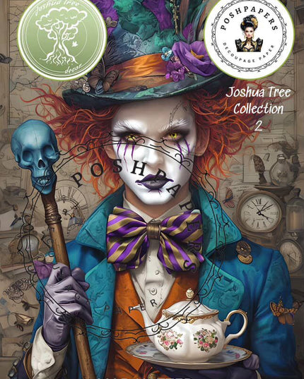 Posh Papers Decoupage Paper - Mad Hatter