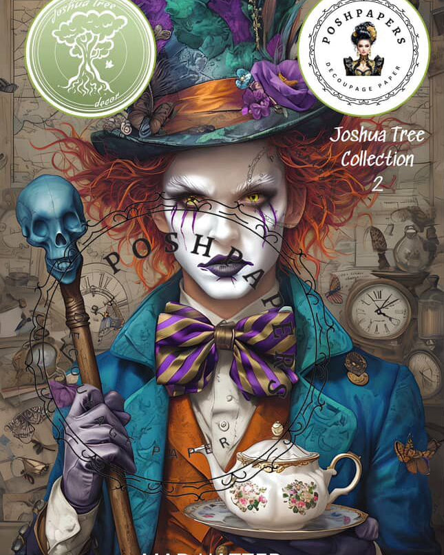 Posh Papers Decoupage Paper - Mad Hatter