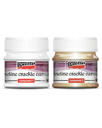 Fineline Crackle Varnish, 2 Components 50ml