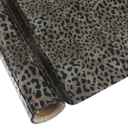Leopard Silver Metallic Foil