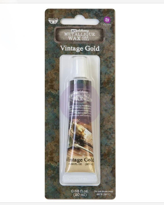 Redesign with Prima Metallique Wax Paste Vintage Gold