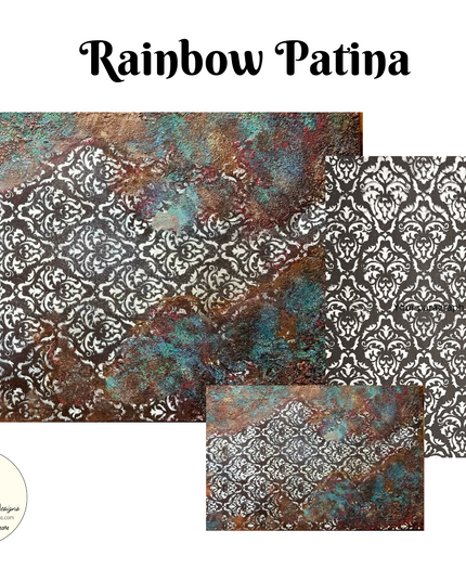 Rainbow Patina Decoupage Paper