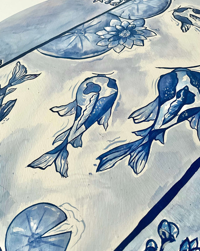 Koi Painted Table 3