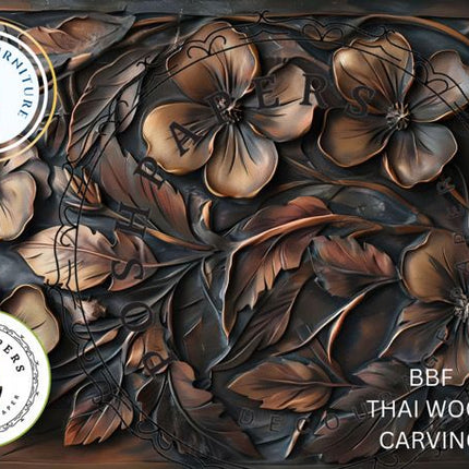 Posh Papers Decoupage Paper - Thai Wood Carvings