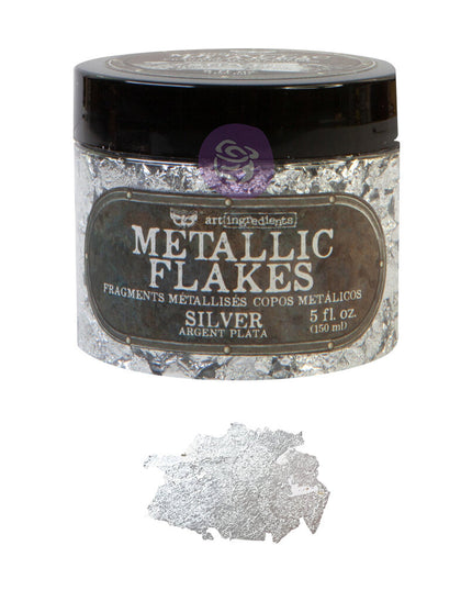 Silver Metallic Flakes Redesign With Prima