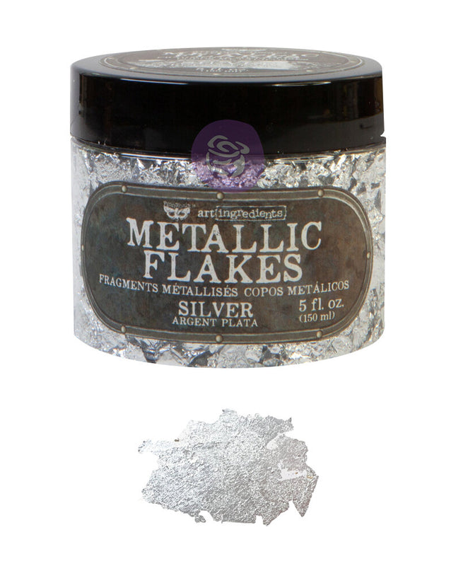 Silver Metallic Flakes Redesign With Prima
