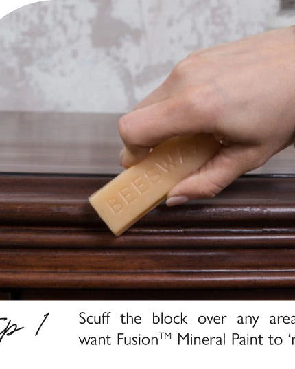 Fusion Beeswax Distressing Block Step 1