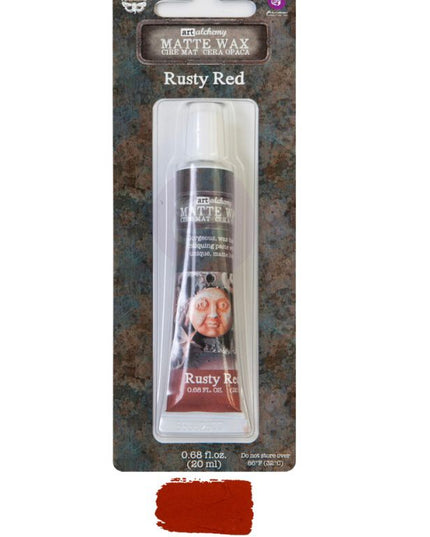 Redesign With Prima Finnabair Art Alchemy Rusty Red MATTE Wax Paste 1