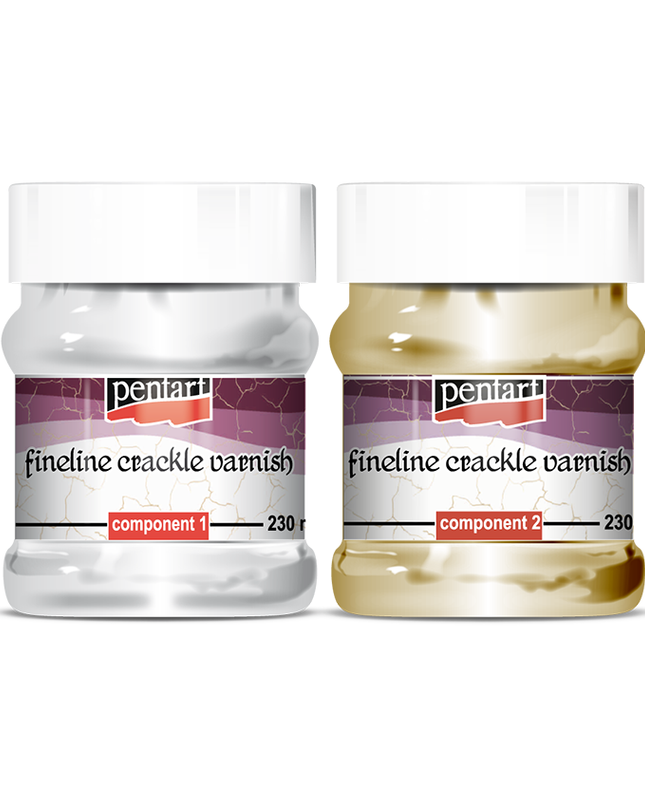 Fineline Crackle Varnish, 2 Components 230ml