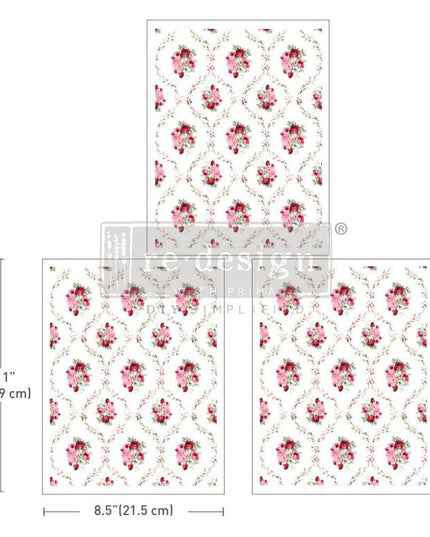 Blush Boquet Middy Decor Transfer