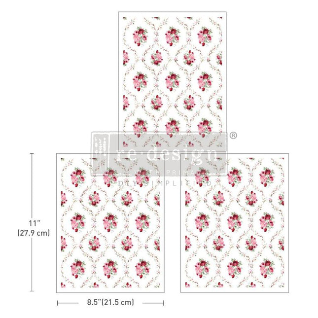 Blush Boquet Middy Decor Transfer