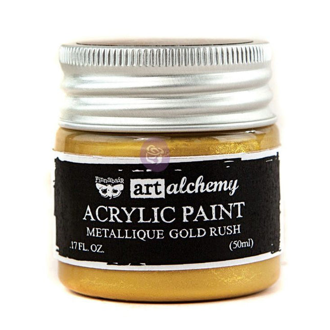 Redesign with Prima Finnabair Metallic Acrylic Paint Gold Rush