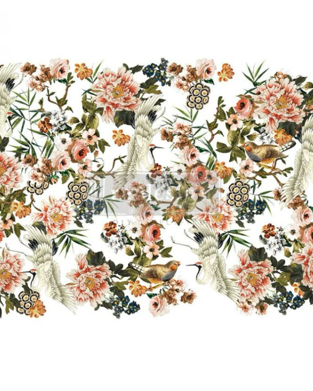 Redesign with Prima - Elegance and Flowers Oriental Large Decor Transfer 1