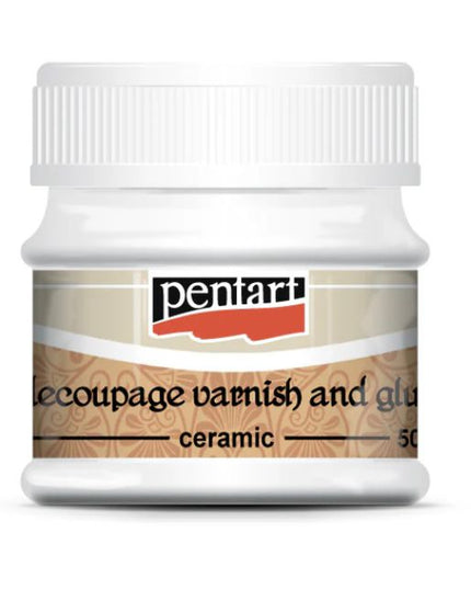 Pentart Ceramic Decoupage Glue and Varnish