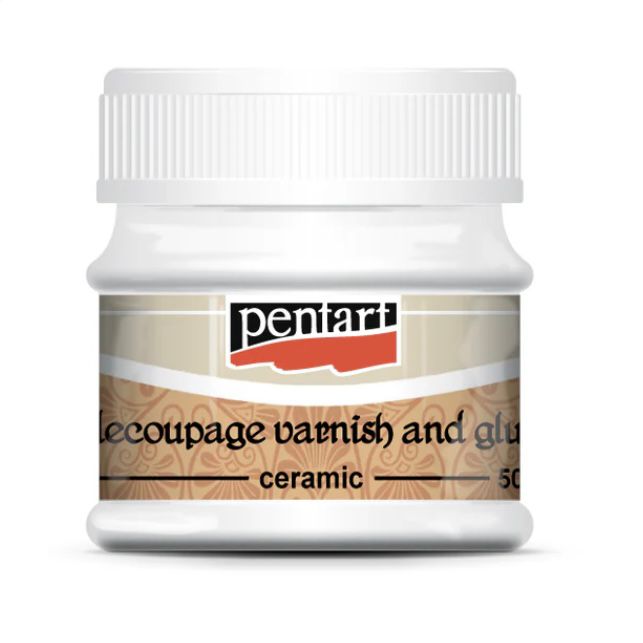 Pentart Ceramic Decoupage Glue and Varnish