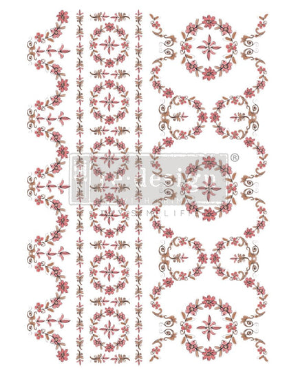 Flower Garland Decor Transfer