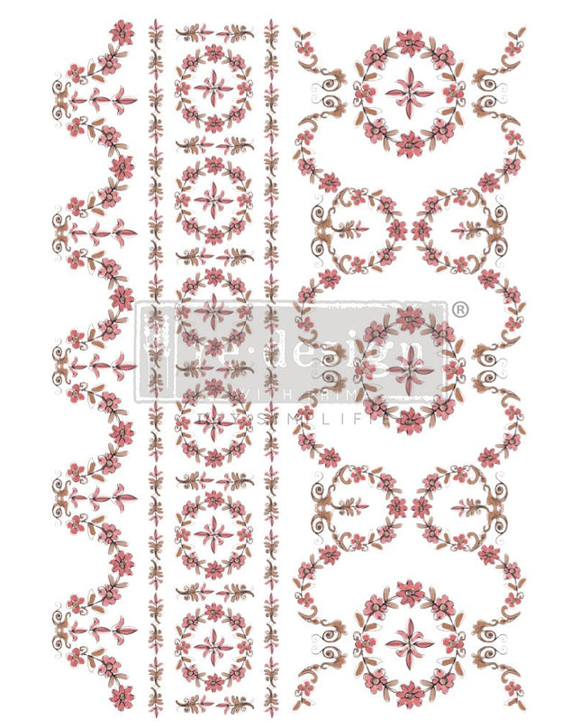 Flower Garland Decor Transfer