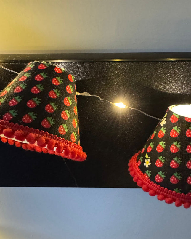 Mini Lampshade Strawberry Print 1