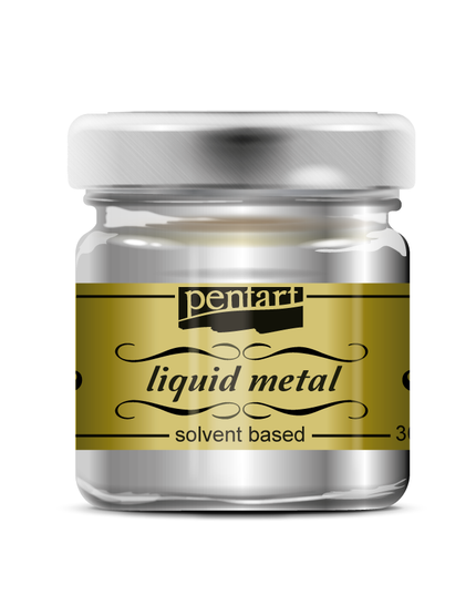 Pentart - Liquid Metal - Silver - 30ml