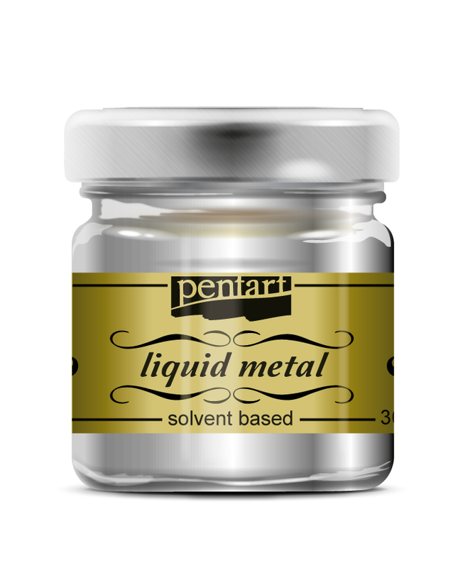 Pentart - Liquid Metal - Silver - 30ml