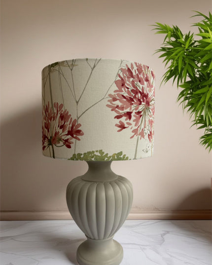 Coral And Sage Alium Floral Lampshade 30cm