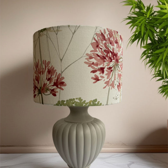 Coral And Sage Alium Floral Lampshade 30cm