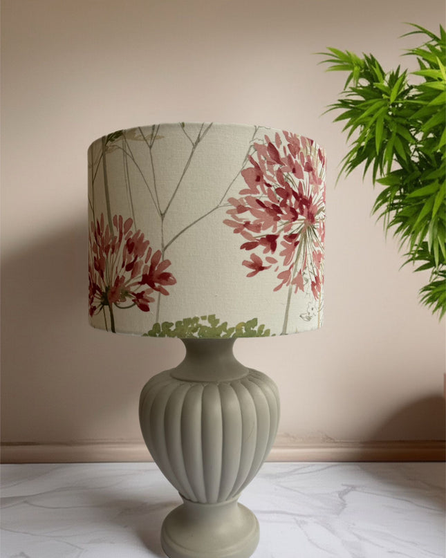 Coral And Sage Alium Floral Lampshade 30cm
