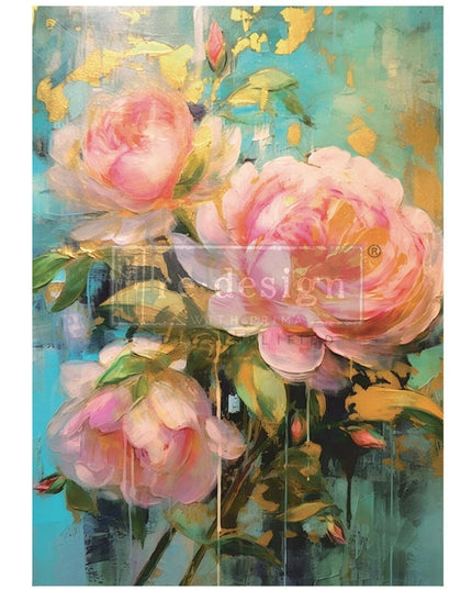 Bold Blooms Decor Transfer
