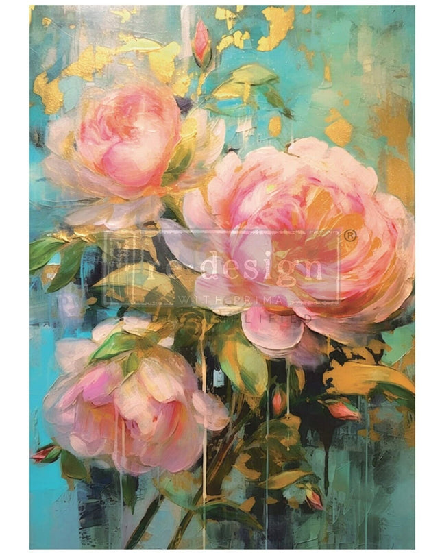 Bold Blooms Decor Transfer