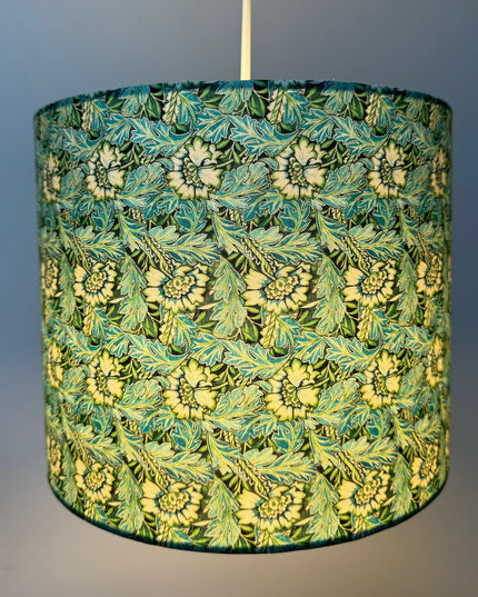 Arts and Crafts Turquoise Green Lampshade