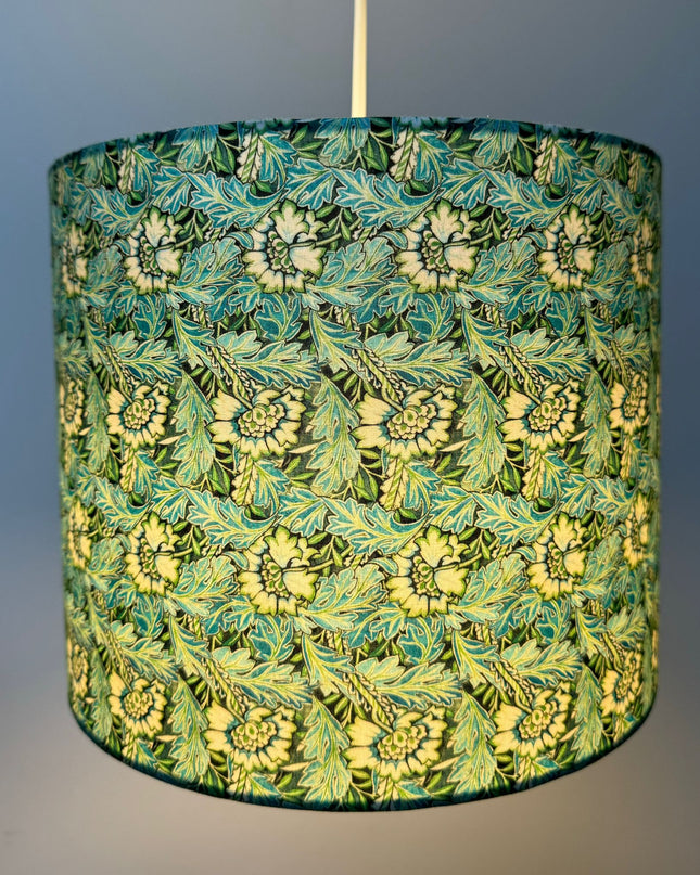 Arts and Crafts Turquoise Green Lampshade