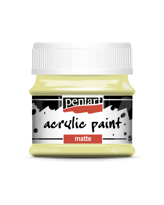 Pentart - Vintage Yellow - Acrylic Paint Matte